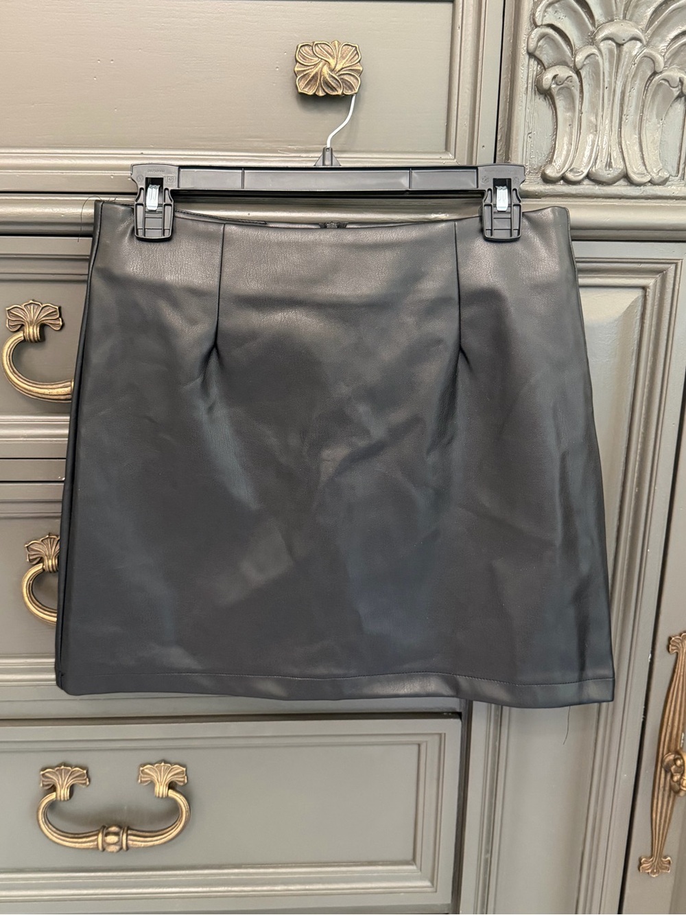 REVOLVE LBLC the label Faux Leather Mini Skirt in black